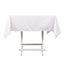 Scuba Square 54"x54" Tablecloth White - Wrinkle Free & Stain Resistant Table Cover for Weddings & Events
