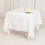 Cotton Blend 70"x70" Square Tablecloth White - Wrinkle-Resistant Fabric for Modern Table Decor