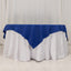 Cotton Blend 70"x70" Table Overlay Square Tablecloth Royal Blue - Wrinkle-Resistant Fabric Table Topper