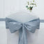 5 Pack Taffeta 6"x106" Chair Sashes Dusty Blue Accordion Crinkle Texture - Stylish Decor for Weddings & Gatherings
