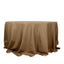 Polyester 132" Round Tablecloth Taupe - Seamless Chic Table Cover
