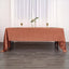 Satin Rectangular 60"x126" Tablecloth Terracotta (Rust) - Smooth and Lustrous Table Cover