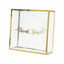 25 Pack Gold Trimmed Clear PVC Gift Boxes with Rope Handles and Thank You Print, Square Transparent Portable Candy Favor Boxes - 8"x8"