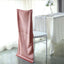 Velvet Chair Back Slipcover for Chiavari Chairs Dusty Rose - Soft and Smooth Solid Chair Back Cover Cap