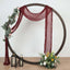 20ft Burgundy Gauze Cheesecloth Fabric Wedding Arch Drapery, Window Scarf Valance, Boho Decor Arbor Curtain Panel