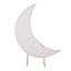 6.5ft White Spandex Crescent Moon Chiara Backdrop Stand Cover, Custom Stretch Fitted Wedding Arch Cover