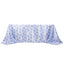 Satin Rectangular 90"x132" Tablecloth White/Blue French Toile Design - Seamless Stylish & Wrinkle-Resistant Table Cover