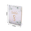 25-Pack Paper Wedding Table Numbers 1-25 White/Green Eucalyptus Leaves Design - Free Standing Double Sided Table Signs with Glam Gold Foil Numbers 7"