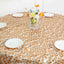 Sequin 120" Round Tablecloth Matte Champagne - Seamless Big Payette Table Cover