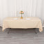 Premium Polyester 60"x102" Rectangle Tablecloth Beige - Durable 220GSM Wrinkle-Resistant Table Cover