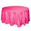 Taffeta 120" Round Tablecloth Fuchsia - Seamless Accordion Crinkle Table Cover