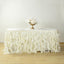 Taffeta 17ft Table Skirt Ivory - Cascading Curly Willow Style Table Cover - Linen Luxes
