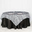 Taffeta 72"x72" Table Overlay Black and White - Tiger Print Design for Jungle Theme Parties - Linen Luxes