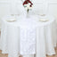 Taffeta Fabric 12"x108" Table Runner White 3D Leaf Petal - Stylish Wedding Decor