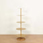 5 Tier Champagne Tower Stand Gold Metal Round Dessert Display Cupcake Holder - Sturdy Event Centerpiece 4.5ft Tall