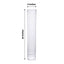 6-Pack Glass Cylinder Vases Square Clear - Durable Heavy Duty Floral Centerpieces for Weddings 24"
