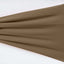 5 Pack Stretch Spandex Chair Sashes Taupe - Fitted Finish Two Ply Heavy Duty Chair Bands 5"x12"
