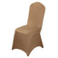 Spandex Chair Cover for Banquet Chairs Taupe - Stretch 160GSM Fabric with Slip-On Slipcover