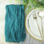 5 Pack Gauze Cheesecloth 24"x19" Napkins Peacock Teal Reusable Dinner Napkins