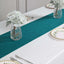 Taffeta 12"x108" Table Runner Teal - Accordion Crinkle Design