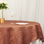 Taffeta 90"x90" Table Overlay Square Tablecloth Terracotta (Rust) - Accordion Crinkle Table Cover