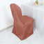 10 Pack Polyester Chair Cover for Banquet Chairs Terracotta (Rust) - Stain-Resistant Reusable Slip-On Slipcover