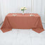Premium Polyester 90"x132" Rectangle Tablecloth Terracotta (Rust) - Seamless 220GSM Stain-Resistant Table Cover