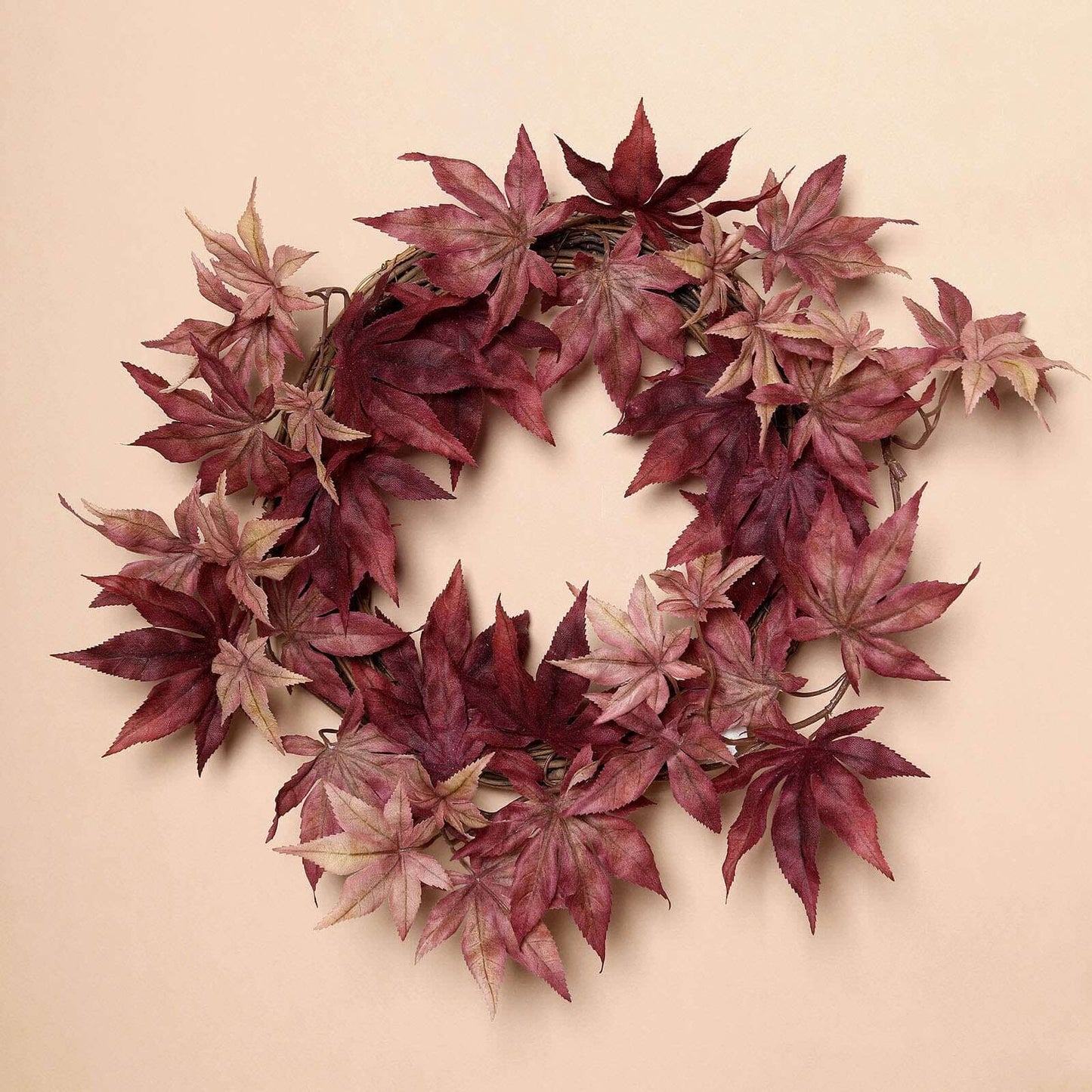 6ft Burgundy Artificial Silk Maple Leaf Hanging Fall Garland Vine