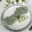 5 Pack Gauze Cheesecloth 24"x19" Napkins Dusty Sage Green Reusable Dinner Napkins