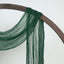 20ft Hunter Emerald Green Gauze Cheesecloth Fabric Wedding Arch Drapery, Window Scarf Valance, Boho Decor Arbor Curtain Panel