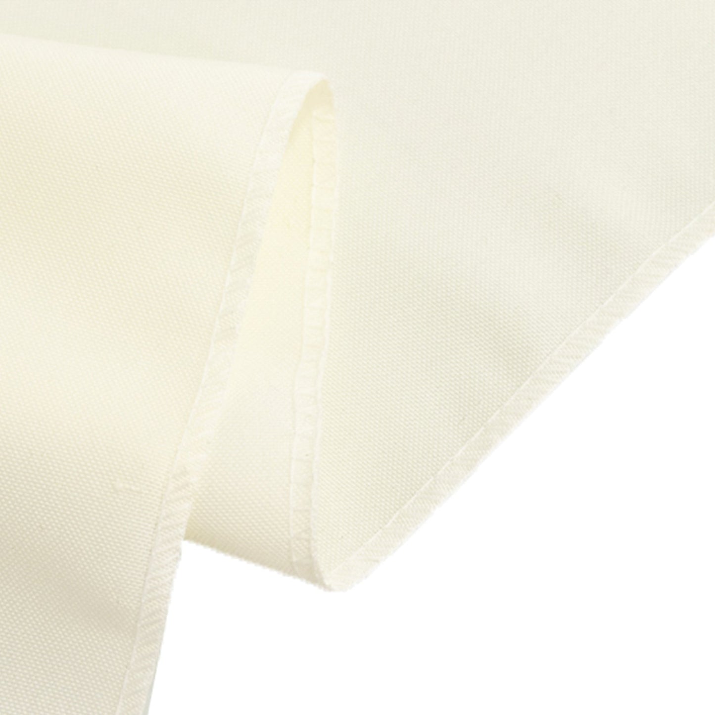 Fire Retardant Premium Polyester 6ft Rectangular Tablecloth Ivory Fitted High-Performance Table Cover