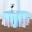 Polyester 90"x90" Table Overlay Square Tablecloth Light Blue - Wrinkle-Resistant & Durable Table Cover