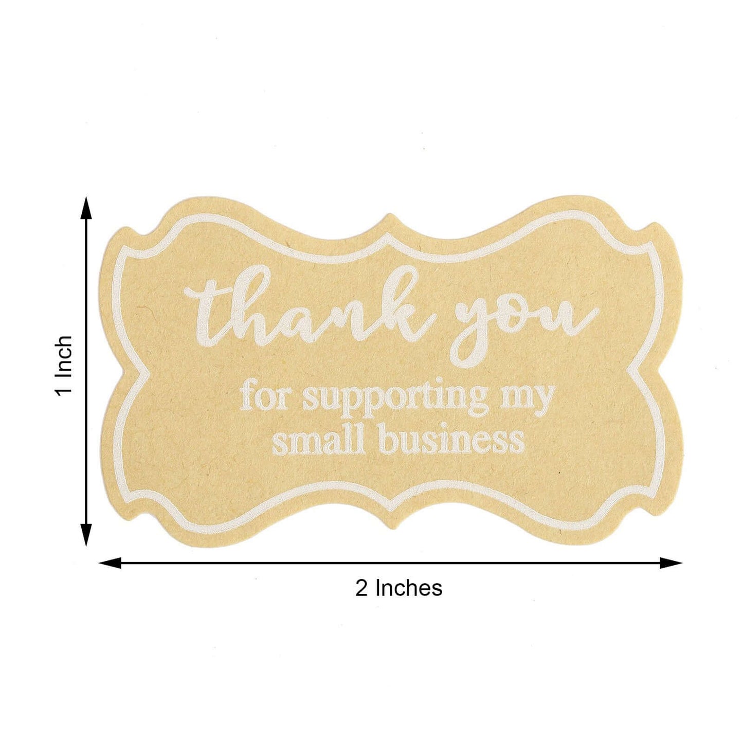 500Pcs 1.5" Thank You for Supporting My Small Business Stickers Roll, Labels for DIY Envelope Seals
