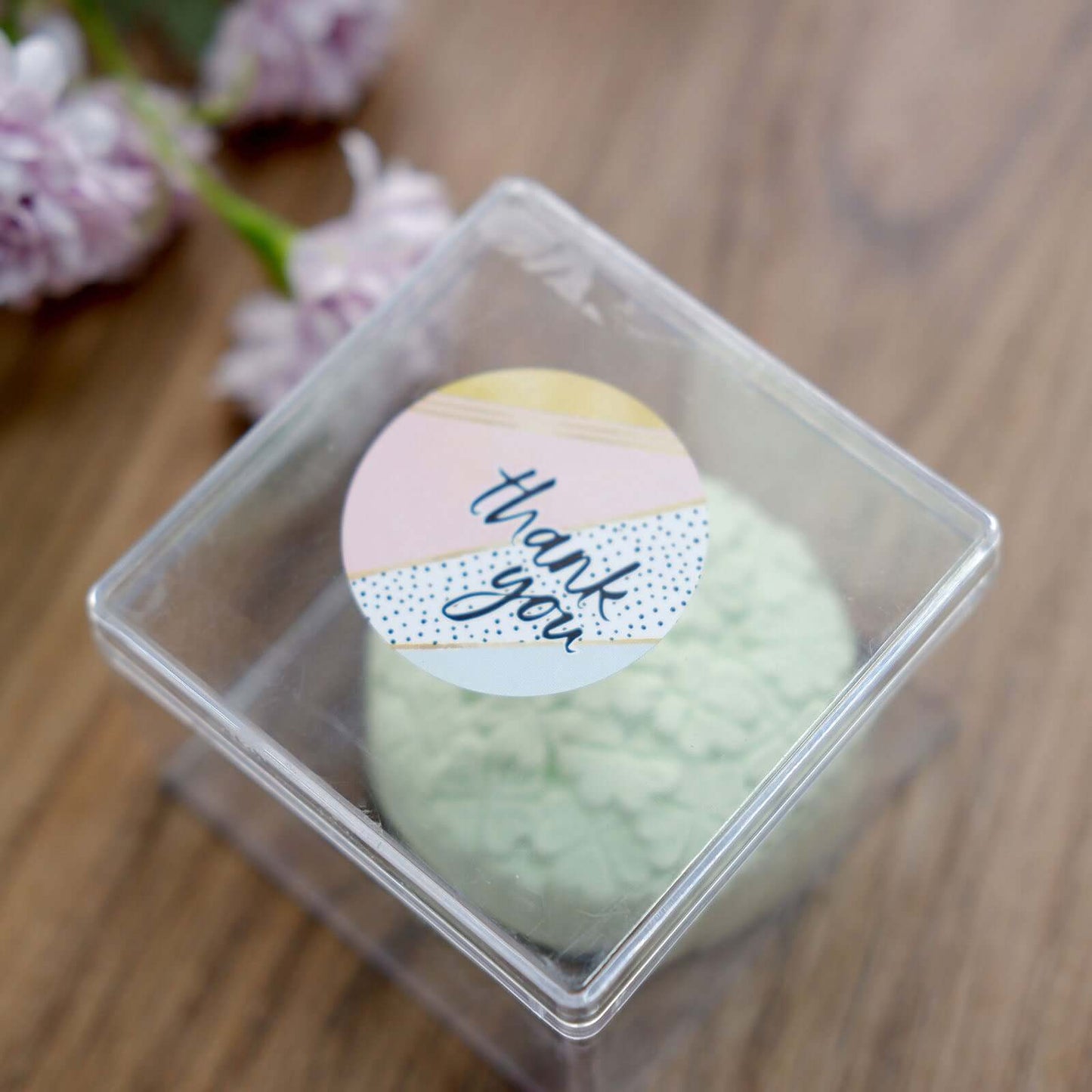 500Pcs 1.5" Thank You Black White Gold Pink Glam Stickers Roll, Labels For DIY Envelope Seal Assorted Geometric Design - Round