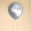 5 Pack 18" Metallic Chrome Silver Latex Helium Air Party Balloons