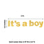 3ft Gold Glittered It's a Boy Paper Hanging Gender Reveal Garland Banner, Baby Shower Banner