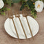 50-Pack Plastic Forks Gold - Premium Disposable Heavy Duty Sleek Dinner Flatware