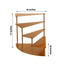 4-Tier Metal Spiral Stairway Cupcake Display Stand Gold - Dessert Cake Step Pedestal Tray 17"
