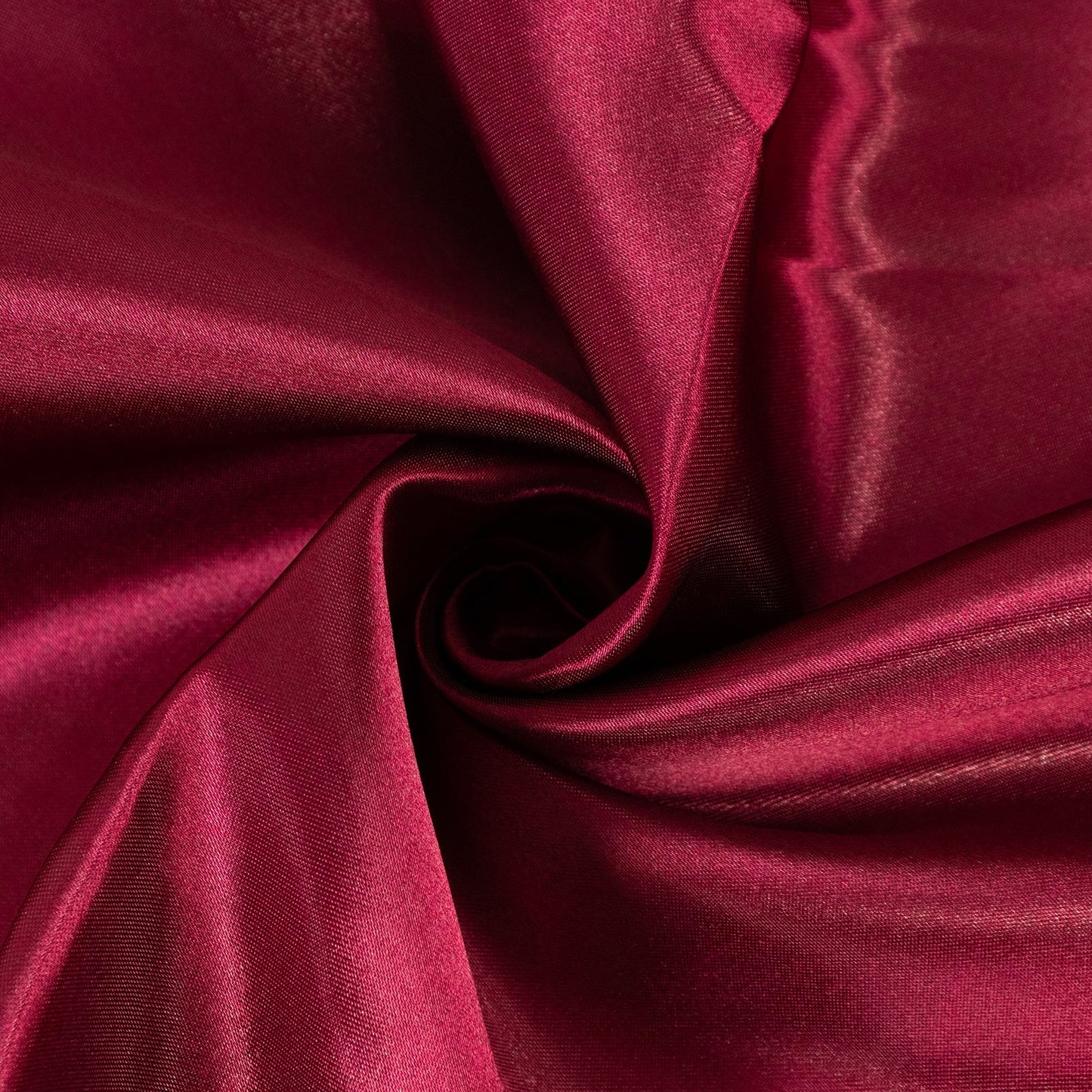 Satin 132" Round Tablecloth Burgundy - Stylish Seamless Table Cover