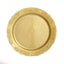 10-Pack Plastic 10" Round Dinner Plates Gold Embossed Scalloped Edge - Chic Disposable Party Plates for Special Occasions & Banquets