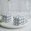 2-Pack Decorative Paraffin Wax Candles Bubble Cube Design Metallic Silver - Unscented Long Burning Pillar Candle Set 2"