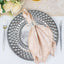 6-Pack Plastic Round Charger Plates 13" in Silver with Diamond Pattern, Sparkling Disposable Dinner Charger Tableware