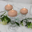 12 Pack 3" Beige Floating Candles, Unscented Dripless Wax Discs for Centerpieces