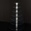7-Tier Acrylic Round Cupcake Stand Clear & Catering Displays 26"