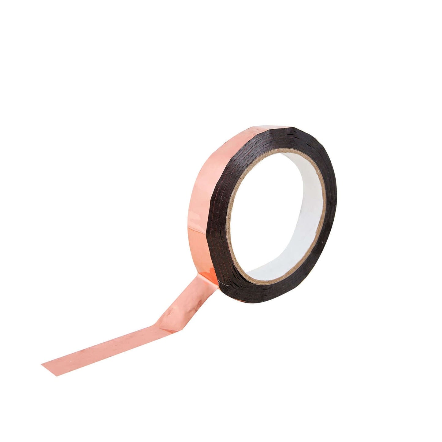 100 Yds 3/4" Rose Gold Metallic Film Tape Adhesive, DIY Floral Wrap Craft Decor Tape - Polyester with Acrylic