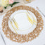 6-Pack Table Placemats Woven Fiber Design Natural Round - Disposable Mats for Dining and Events 15"