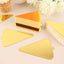 50-Pack Triangle Cake Boards in Gold Cardboard - Grease Proof Mini Paper Trays for Pastries Cupcakes & Dessert Slices 2.8"x 4.5"