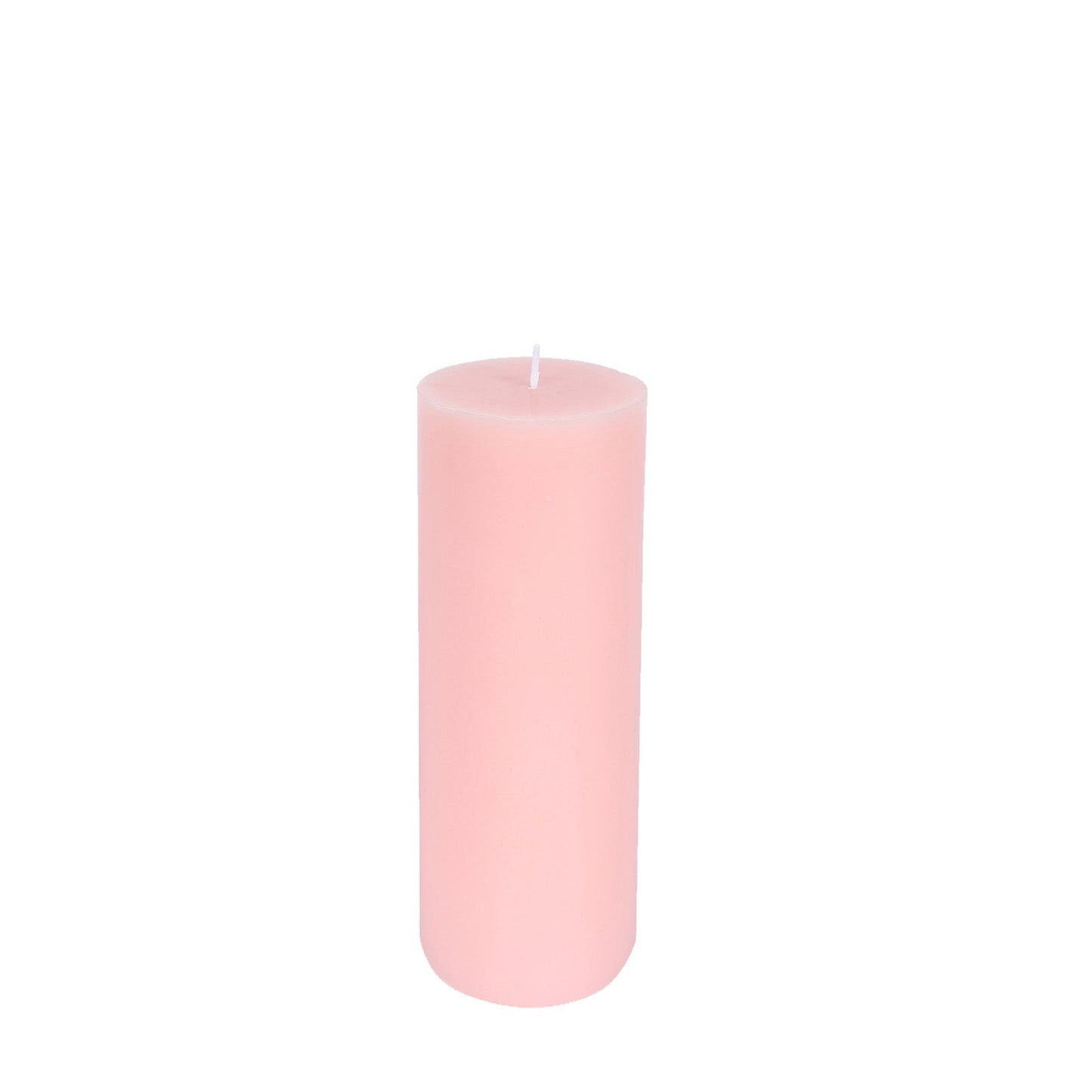 12-Pack 3"x8" Unscented Dripless Pillar Candles â€“ Blush Long-Burning Wax Candles with Cotton Wicks for Home, Weddings & Event Decor