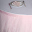 Tulle 14ft Table Skirt Blush - 4 Layer Pleated Tutu Table Cover - Linen Luxes