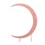 7.5ft Dusty Rose Spandex Crescent Moon Wedding Arch Cover, Custom Fitted Chiara Backdrop Stand Cover